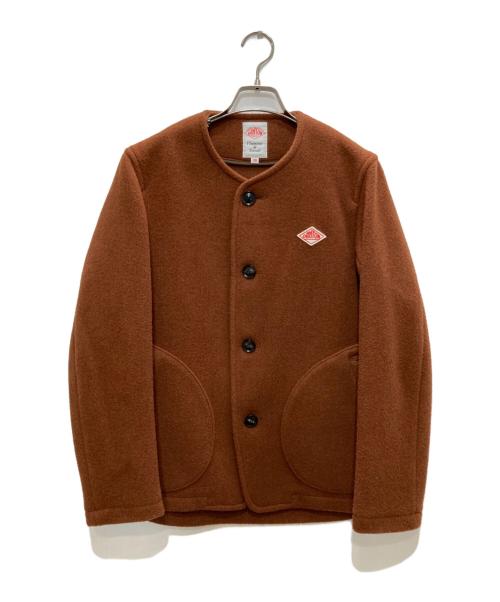 DANTON（ダントン）DANTON (ダントン) モッサーノーカラージャケット ブラウン サイズ:38の古着・服飾アイテム