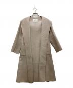 ANAYIアナイ）の古着「シャルムビーバーフードコート」｜グレージュ