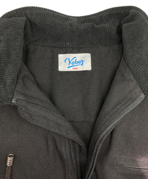 KEBOZ（ケボズ）KEBOZ (ケボズ) DUCK WORK JACKET/ダック ワーク ジャケット ブラック サイズ:LARGEの古着・服飾アイテム