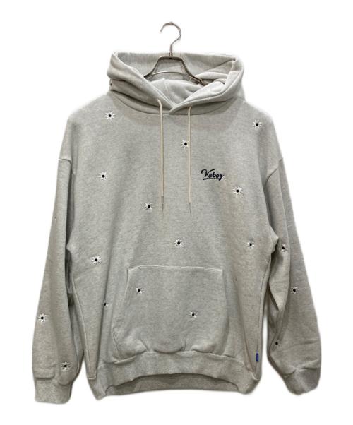 KEBOZ（ケボズ）KEBOZ (ケボズ) NICK GEAR (ニックギア) 刺繍パーカー グレー サイズ:Ｘｌの古着・服飾アイテム