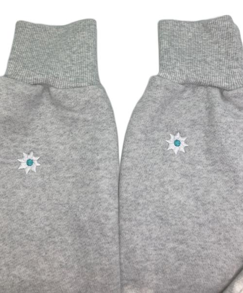 KEBOZ（ケボズ）KEBOZ (ケボズ) nick gear (ニックギア) 刺繍ハーフジップスウェット グレー サイズ:XLの古着・服飾アイテム