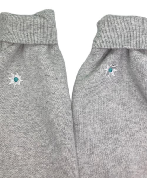 KEBOZ（ケボズ）KEBOZ (ケボズ) nick gear (ニックギア) 刺繍ハーフジップスウェット グレー サイズ:XLの古着・服飾アイテム