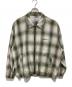 KEBOZ（ケボズ）の古着「オンブレチェックブルゾン」｜ホワイト×グリーン