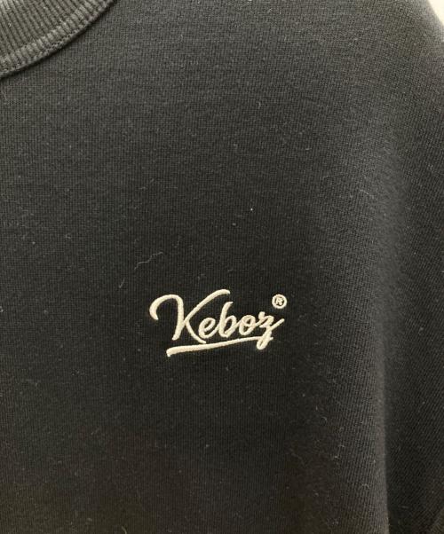 KEBOZ（ケボズ）KEBOZ (ケボズ) クルーネックスウェット ブラック サイズ:LARGEの古着・服飾アイテム
