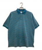 KEBOZケボズ）の古着「ボーダーポロシャツ」｜ブルー
