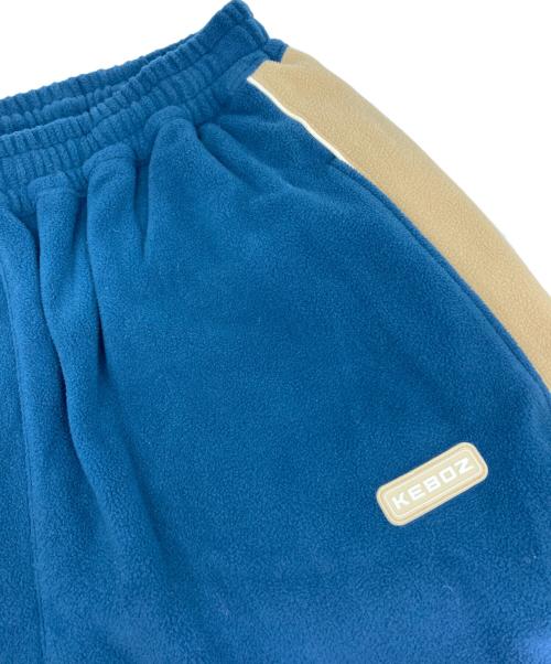 KEBOZ（ケボズ）KEBOZ (ケボズ) フリースパンツ ブルー×ベージュ サイズ:LARGEの古着・服飾アイテム