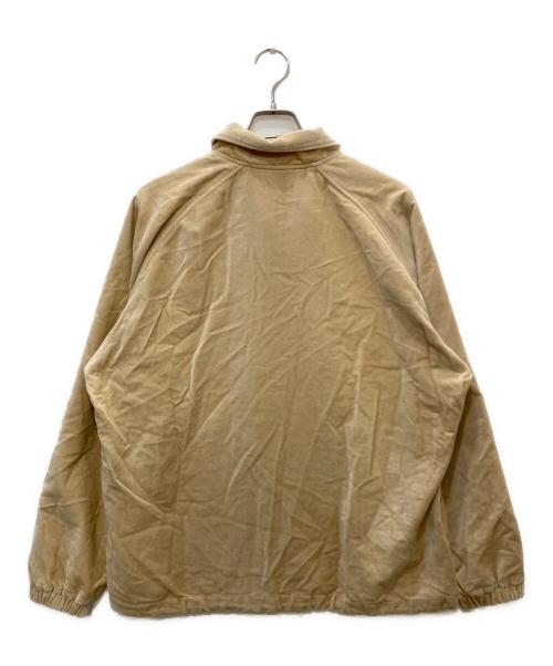 KEBOZ（ケボズ）KEBOZ (ケボズ) ベロアコーチジャケット ベージュ サイズ:Lの古着・服飾アイテム