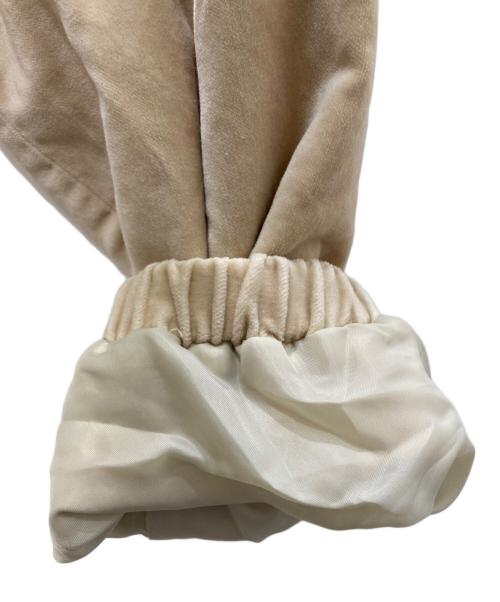 KEBOZ（ケボズ）KEBOZ (ケボズ) ベロアコーチジャケット ベージュ サイズ:Lの古着・服飾アイテム