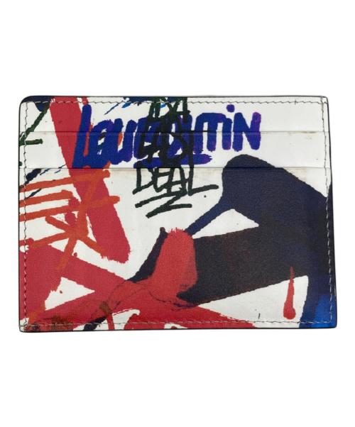 Christian Louboutin（クリスチャン・ルブタン）Christian Louboutin (クリスチャン・ルブタン) GRAFFITI CARD HOLDER WALLET/グラフィックカードホルダーウォレット マルチカラーの古着・服飾アイテム