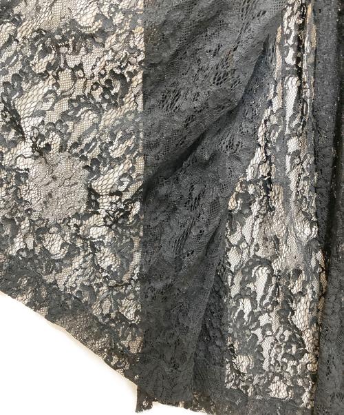 tricot COMME des GARCONS（トリココムデギャルソン）tricot COMME des GARCONS (トリココムデギャルソン) レースラップスカート ブラック サイズ:表記無しの古着・服飾アイテム