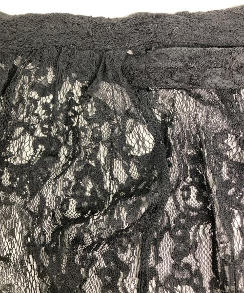 tricot COMME des GARCONS（トリココムデギャルソン）tricot COMME des GARCONS (トリココムデギャルソン) レースラップスカート ブラック サイズ:表記無しの古着・服飾アイテム