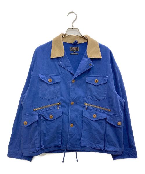 BEAMS PLUS（ビームスプラス）BEAMS PLUS (ビームスプラス) ヘビーオックスフォード フィッシュンティング ジャケット ブルー サイズ:XLの古着・服飾アイテム