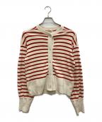 THE SHINZONEザ シンゾーン）の古着「ボーダーケープリンカーディガン」｜ベージュ