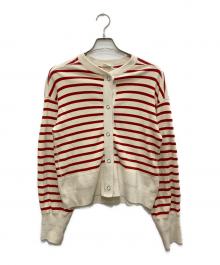 THE SHINZONE（ザ シンゾーン）の古着「ボーダーケープリンカーディガン」｜ベージュ