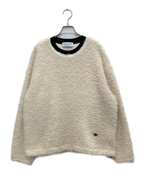 CULLNI（クルニ）CULLNI (クルニ) Curling Boa Drawstring Long Sleeve Pullover/カーリング ボア ドロー ストリング ロング スリーブ プルオーバー ホワイト サイズ:2の古着・服飾アイテム