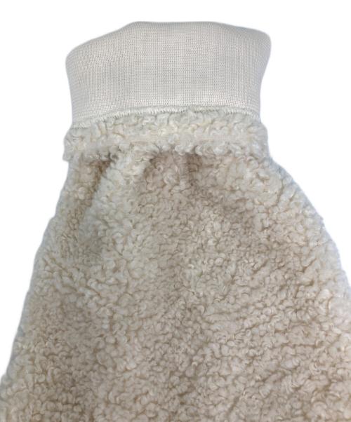 CULLNI（クルニ）CULLNI (クルニ) Curling Boa Drawstring Long Sleeve Pullover/カーリング ボア ドロー ストリング ロング スリーブ プルオーバー ホワイト サイズ:2の古着・服飾アイテム