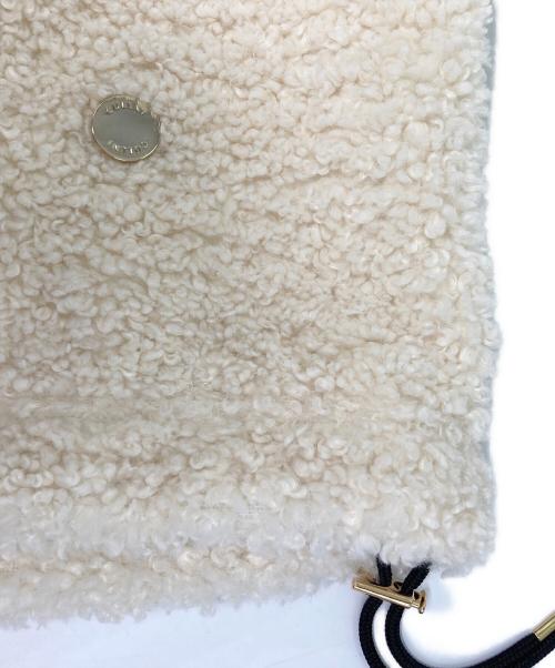 CULLNI（クルニ）CULLNI (クルニ) Curling Boa Drawstring Long Sleeve Pullover/カーリング ボア ドロー ストリング ロング スリーブ プルオーバー ホワイト サイズ:2の古着・服飾アイテム