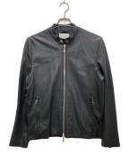 ESTNATIONエストネーション）の古着「レザージャケット」｜ブラック