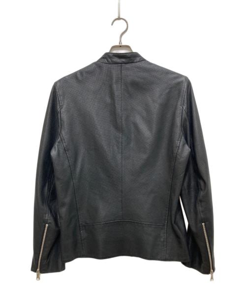 ESTNATION（エストネーション）ESTNATION (エストネーション) レザージャケット ブラック サイズ:Lの古着・服飾アイテム
