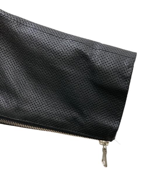 ESTNATION（エストネーション）ESTNATION (エストネーション) レザージャケット ブラック サイズ:Lの古着・服飾アイテム