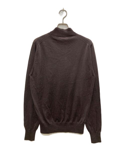 FILIPPO DE LAURENTIIS（フィリッポ・デ・ローレンティス）FILIPPO DE LAURENTIIS (フィリッポ・デ・ローレンティス) シルクカシミヤハイネックニット ブラウン サイズ:48の古着・服飾アイテム