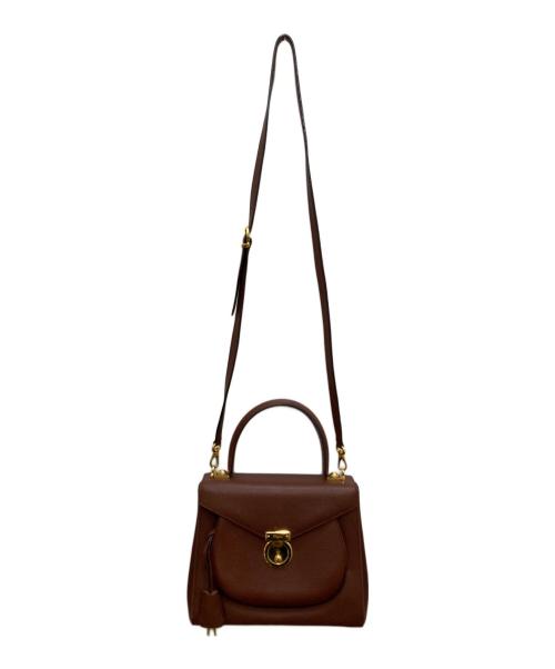 Salvatore Ferragamo（サルヴァトーレ フェラガモ）Salvatore Ferragamo (サルヴァトーレ フェラガモ) 2WAYショルダーバッグ ブラウンの古着・服飾アイテム