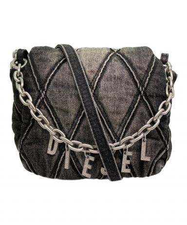 DIESEL デニムキルティング ミニボストンバッグ DIESEL デニムキルティング ミニボストンバッグ デニム+バッグ DIESEL