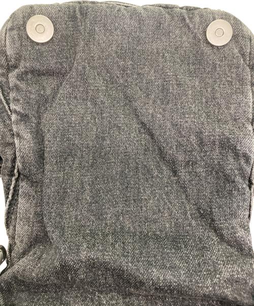 DIESEL（ディーゼル）DIESEL (ディーゼル) ロゴチャーム付きデニムキルティングショルダーバッグ グレーの古着・服飾アイテム