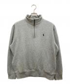 POLO RALPH LAURENポロ・ラルフローレン）の古着「ハーフジップスウェット」｜グレー