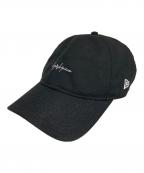 New Era×Yohji Yamamoto pour hommeニューエラ×ヨウジヤマモト プールオム）の古着「コラボキャップ」｜ブラック