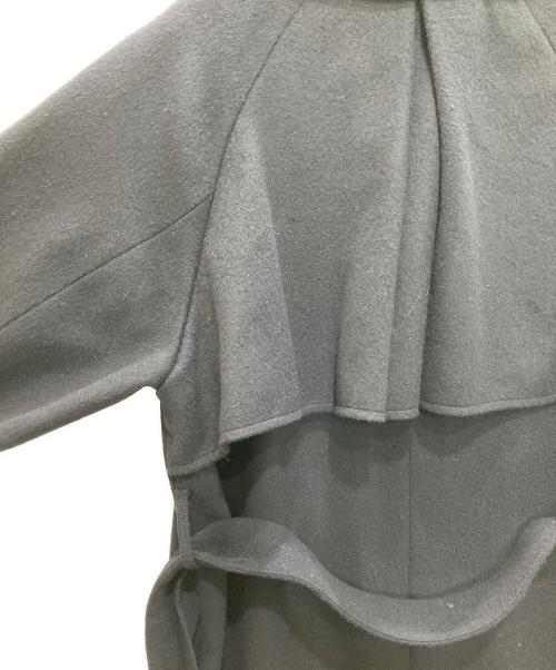 anuans（アニュアンス）anuans (アニュアンス) ウールトレンチコート ブラック サイズ:Sの古着・服飾アイテム