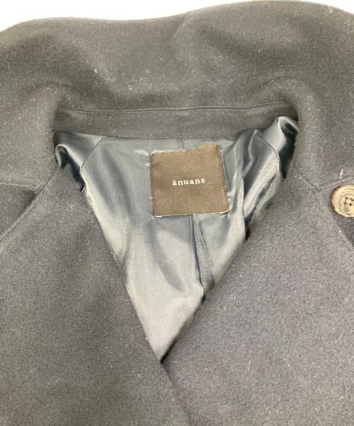 anuans（アニュアンス）anuans (アニュアンス) ウールトレンチコート ブラック サイズ:Sの古着・服飾アイテム