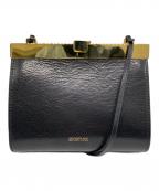 SPORT MAXスポーツマックス）の古着「ロゴレザーショルダーバッグ」｜ブラック