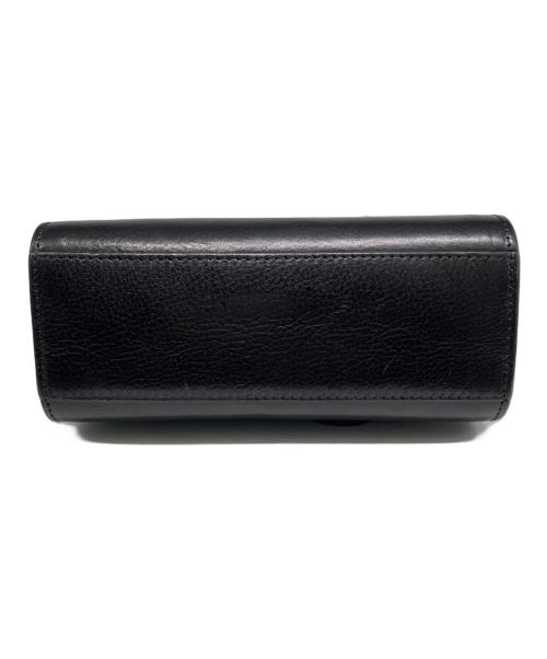 SPORT MAX（スポーツマックス）SPORT MAX (スポーツマックス) ロゴレザーショルダーバッグ ブラックの古着・服飾アイテム