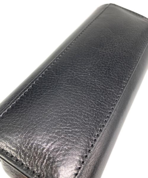 SPORT MAX（スポーツマックス）SPORT MAX (スポーツマックス) ロゴレザーショルダーバッグ ブラックの古着・服飾アイテム