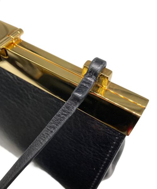 SPORT MAX（スポーツマックス）SPORT MAX (スポーツマックス) ロゴレザーショルダーバッグ ブラックの古着・服飾アイテム