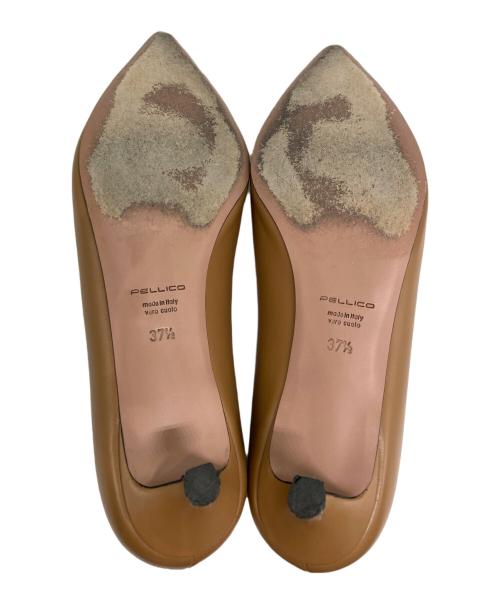 PELLICO（ペリーコ）PELLICO (ペリーコ) ANIMA スムースレザー パンプス ブラウン サイズ:SIZE 37.5の古着・服飾アイテム