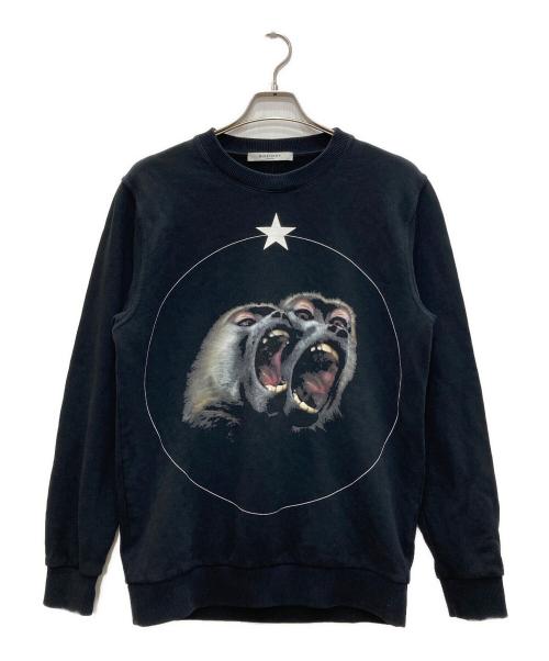 GIVENCHY（ジバンシィ）GIVENCHY (ジバンシィ) プリントスウェット ブラック サイズ:Sの古着・服飾アイテム