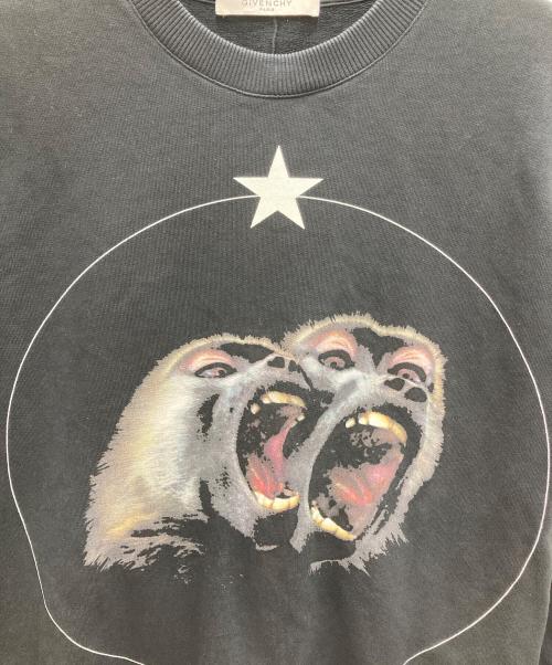 GIVENCHY（ジバンシィ）GIVENCHY (ジバンシィ) プリントスウェット ブラック サイズ:Sの古着・服飾アイテム