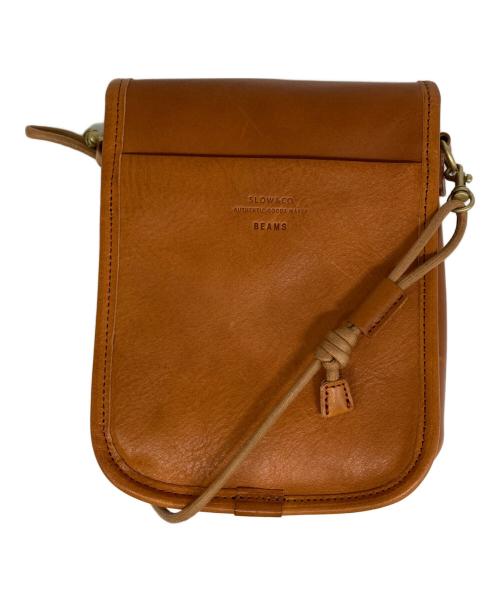 SLOW（スロウ）SLOW (スロウ) BEAMS (ビームス) 別注 Flap Shoulder Bag ブラウンの古着・服飾アイテム