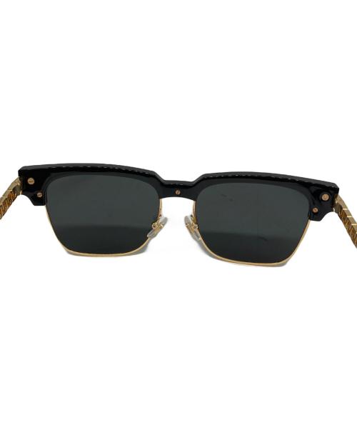 VERSACE（ヴェルサーチェ）VERSACE (ヴェルサーチェ) 4447 ブラックサングラス ブラック×ゴールド サイズ:55□17の古着・服飾アイテム