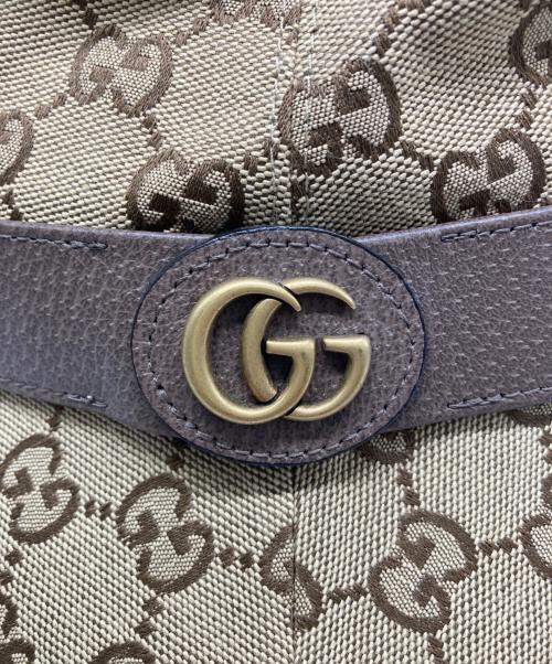 GUCCI（グッチ）GUCCI (グッチ) GGキャンバスフェドラハット ブラウンの古着・服飾アイテム