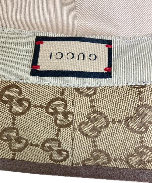 GUCCI（グッチ）GUCCI (グッチ) GGキャンバスフェドラハット ブラウンの古着・服飾アイテム