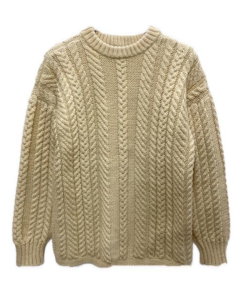 GUERNSEY WOOLLENS（ガンジーウーレンズ）GUERNSEY WOOLLENS (ガンジーウーレンズ) アランニット ベージュ サイズ:38の古着・服飾アイテム
