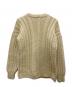 GUERNSEY WOOLLENS (ガンジーウーレンズ) アランニット ベージュ サイズ:38：5000円