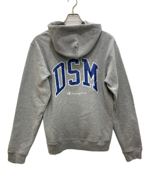 Champion（チャンピオン）Champion (チャンピオン) DOVER STREET MARKET (ドーバー ストリート マーケット) 9oz Terry Fleece フードスウェットシャツ グレー サイズ:XLの古着・服飾アイテム