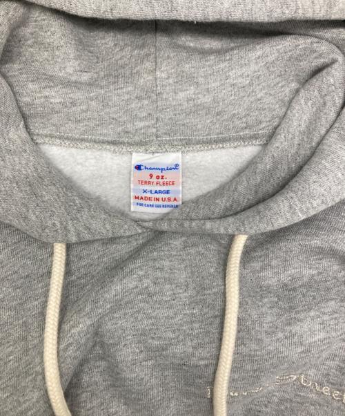 Champion（チャンピオン）Champion (チャンピオン) DOVER STREET MARKET (ドーバー ストリート マーケット) 9oz Terry Fleece フードスウェットシャツ グレー サイズ:XLの古着・服飾アイテム