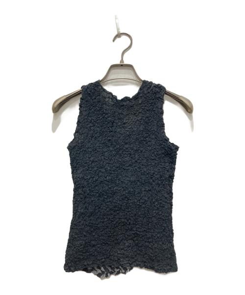 me ISSEY MIYAKE（ミーイッセイ ミヤケ）me ISSEY MIYAKE (ミーイッセイ ミヤケ) ノースリーブカットソー グレー サイズ:-の古着・服飾アイテム