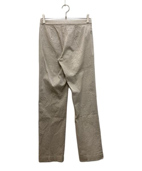 Haat ISSEI MIYAKE（ハート イッセイ ミヤケ）Haat ISSEI MIYAKE (ハート イッセイ ミヤケ) ストライプパンツ ベージュ サイズ:MDの古着・服飾アイテム