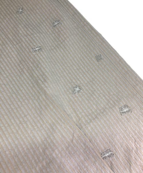 Haat ISSEI MIYAKE（ハート イッセイ ミヤケ）Haat ISSEI MIYAKE (ハート イッセイ ミヤケ) ストライプパンツ ベージュ サイズ:MDの古着・服飾アイテム